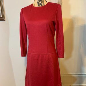 WORTH Wool Drop Waist Dress